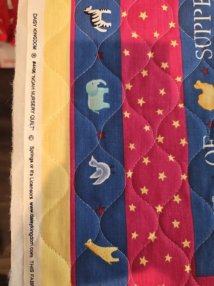 Daisy Kingdom #4496 Noah Nursery Quilt And Allover Print Fabric #4497 - Image 2 of 4