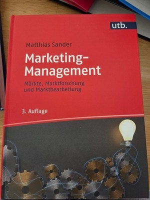 Marketing-Management - Matthias Sander | 3. Auflage | utb UVK Verlag