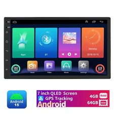 4 64G Android15 7" 2Din Car Stereo Radio GPS Navi Wireless Carplay Android Auto