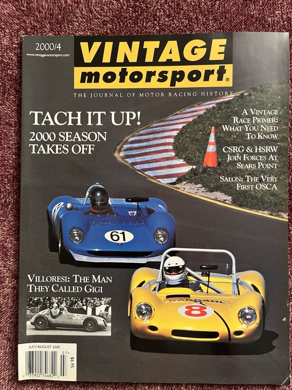 Vintage Motorsport Magazine July/August 2000 2000 Season Takes Off / Villoresi