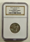 2005 S Proof Silver 25c Oregon State Series Coin NGC PF 70 Ultra Cameo