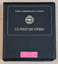 Postal Commemorative Society Book of 111 First Day Covers from 1975 to 1978