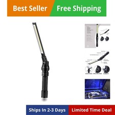 Foldable Rechargeable LED Work Light, COB LED Slim Work Light with Magnetic B...