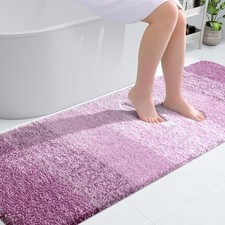 Bathroom Runner Rugs 70x24, Extra Soft Absorbent 70" x 24" Pinkish-purple