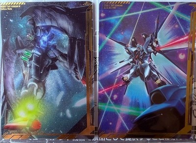 Wing Gundam Zero EW & Strike Freedom Gundam PVC Figures Set Unopened Used