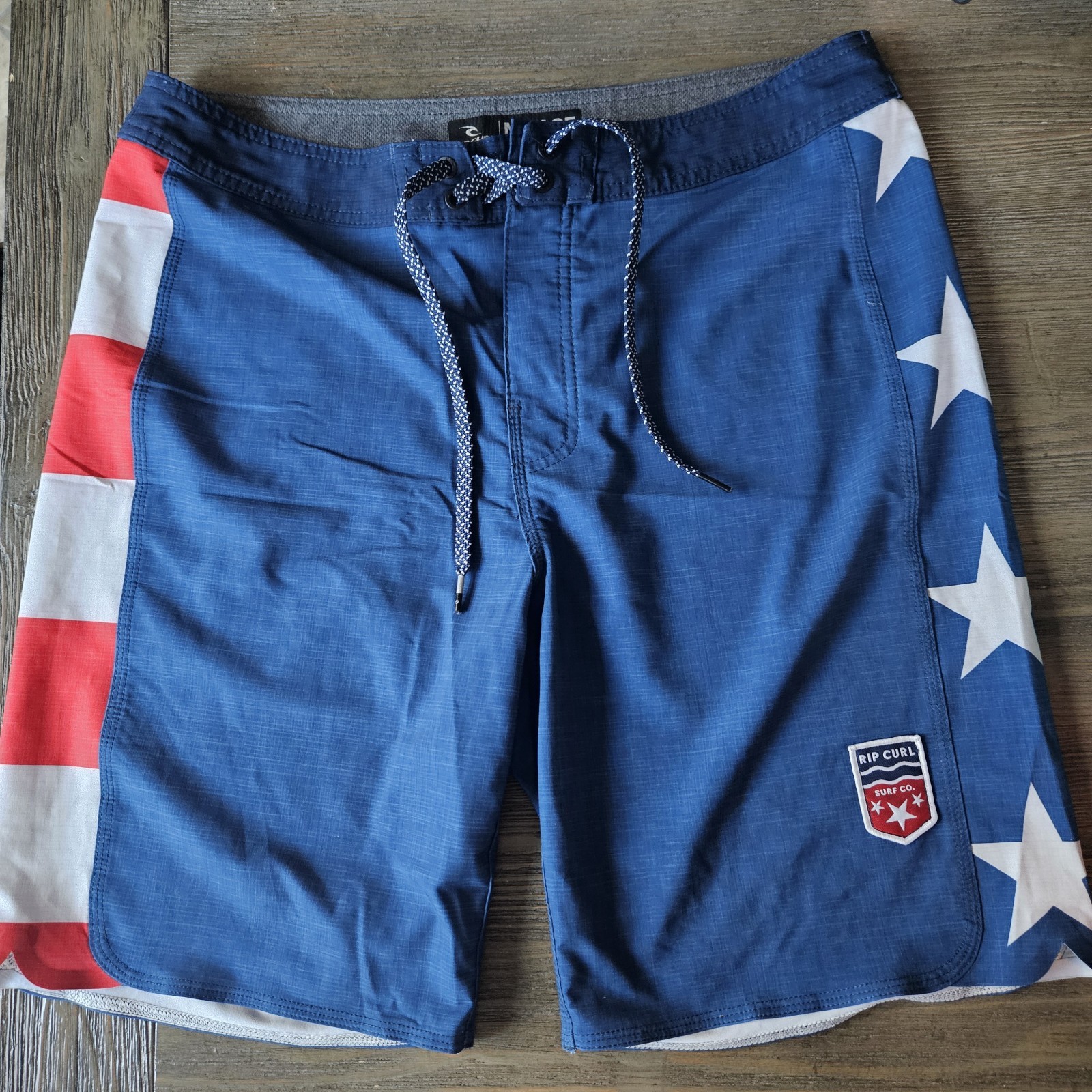 Rip Curl Mirage USA Stars and Stripes Ultimate Stretch Boardshorts Men’s Size 32