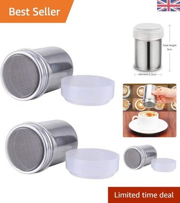 Langlebiger 7 Unzen Zucker & Mehl Streuer Set - Perfekt zum Backen & Kaffee Dekoration
