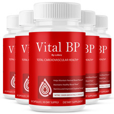  5 Pack Vital BP Capsules VitalBP Total Cardiovascular Health Pills 300 ct 