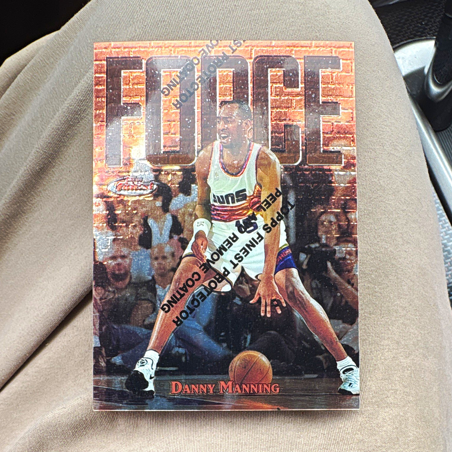 Topps Finest 1997-98 Forceful Figures Danny Manning Phoenix Suns #FF3 Insert