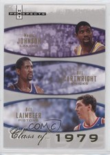 2007 Fleer Hot Prospects Class of Magic Johnson Bill Cartwright Laimbeer HOF 5y7