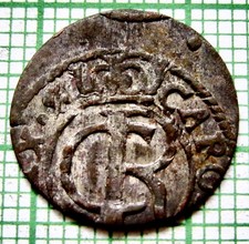MEDIEVAL EUSTRATIE DABIJA MOLDOVA IMITATION LIVONIA Carl XI SOLIDUS Suceava 1658