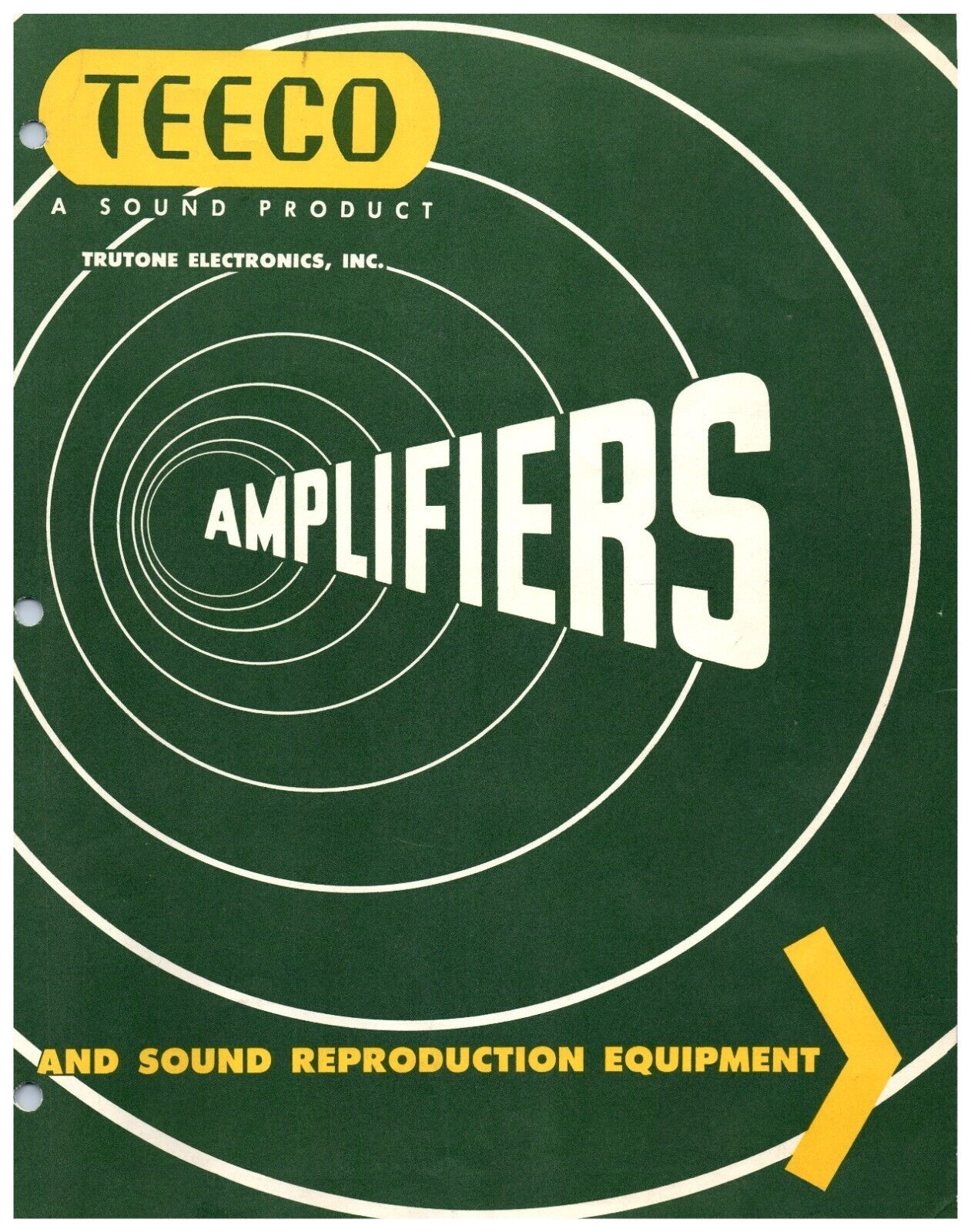 1940er TEECO HIFI RÖHRENVERSTÄRKER MODELL 830 610 612 Katalog ORIGINAL Prospekt