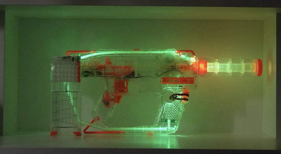 Nerf N-Strike Elite Evader Blaster – Wie Neu, Elektrisch + Glow in the Dark - Bild 3 von 4