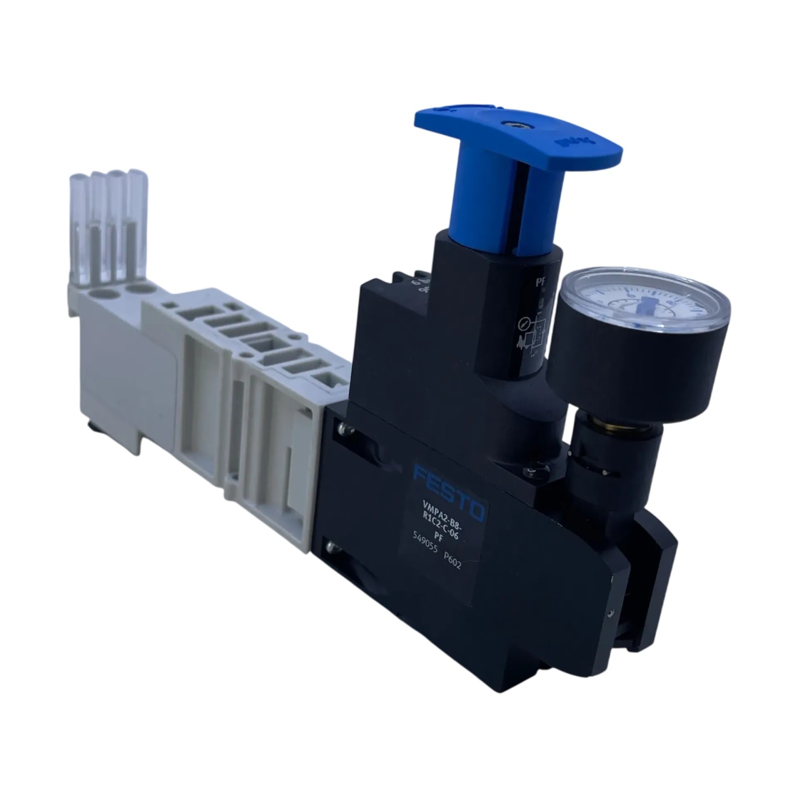 Festo VMPA2-B8-R1C2-C-06 549055 Regulator Plate with Pressure Gauge Valve Terminal MPA2