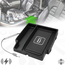 Wireless phone charging tray for Range Rover L405 dash storage USB holder 