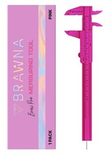 Pink Brow Pro Measuring Tool Double Scale Eyebrow Ruler Microblading Plastic