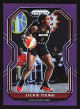 2021 Panini Prizm WNBA #47 Jackie Young Prizms Purple #/99