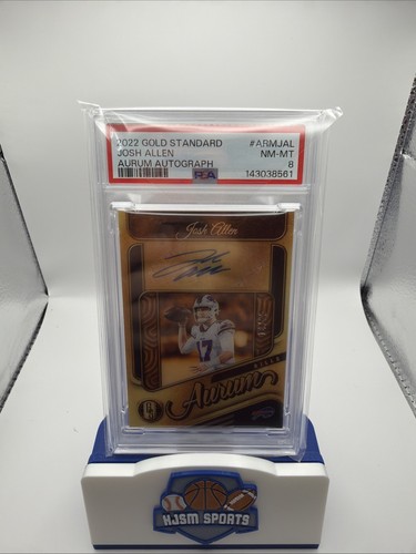 Josh Allen /25 2022 Panini Gold Standard Auto Aurum Auto PSA 8