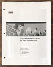 Cisco Systems - Cisco VPN 5000 Concentrator ESP Card Hardware Guide 2001 