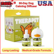 Therapet Dog Calming Diffuser - Pheromone Anxiety Aid 60-Day Refill For Stress