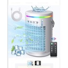 Portable Air Conditioner, Evaporative Air Cooler, 2-4-8H Timer Auto-Off &Remote
