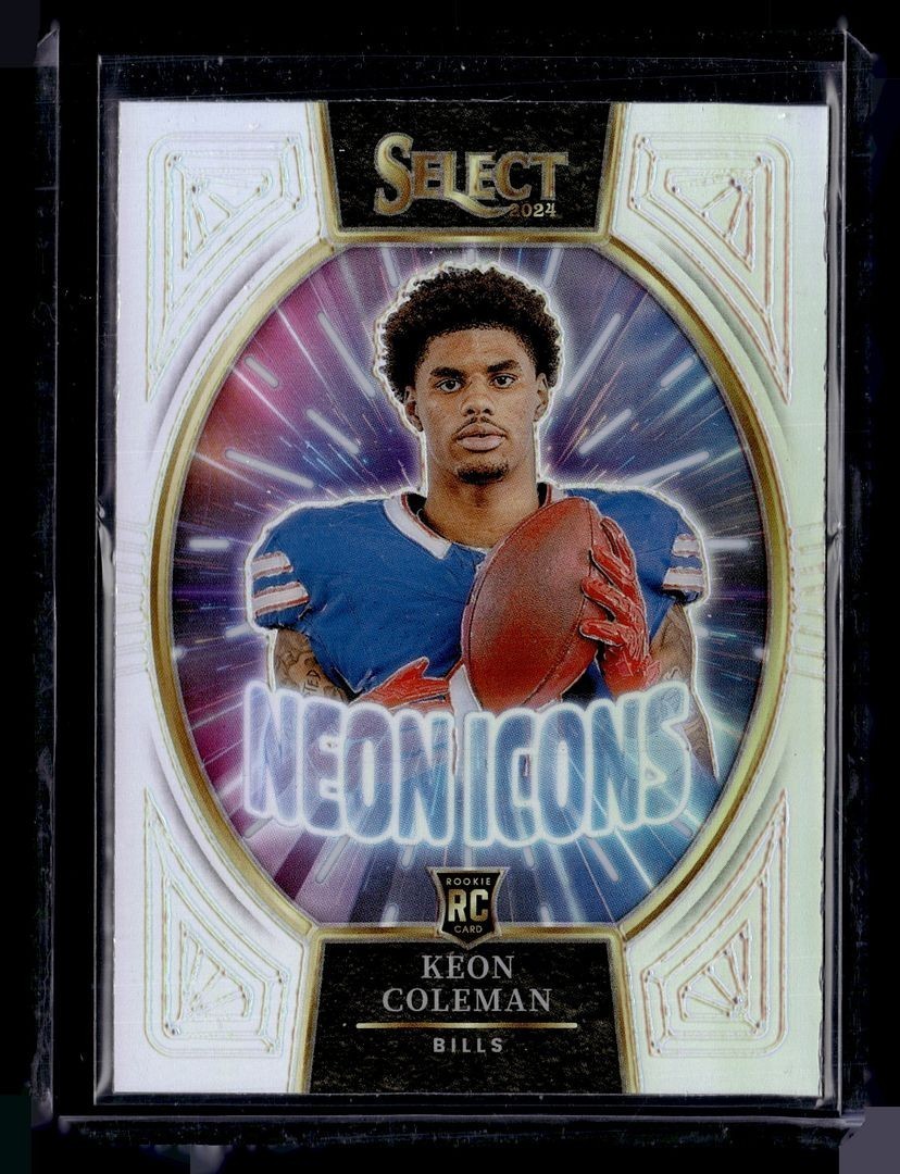 2024 SELECT SILVER NEON ICONS KEON COLEMAN BILLS