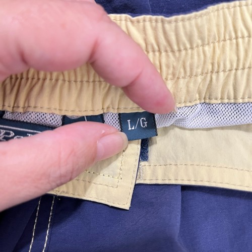 Polo Ralph Lauren Swim Trunks Cargo Swimwear Mens L Vintage 90s Long Board - Picture 6 of 13