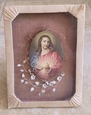 1950s Immaculate Sacred Heart Of Jesus Christ 5"x6.75"