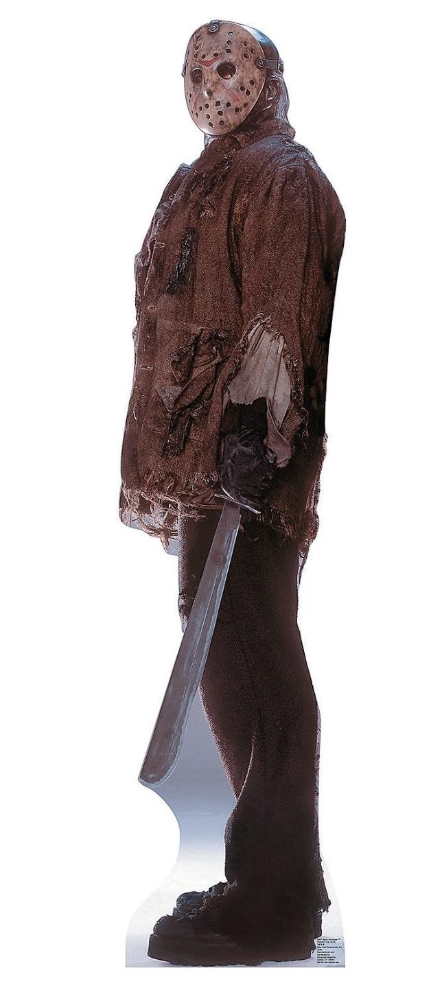 Photo-Realistic Friday 13th Jason 6-Ft Cardboard Stand-Up Halloween Decor  #442