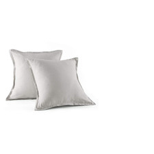 Meadow Park Stone Washed French Linen European Pillow Shams Set Of 2 Pieces 26