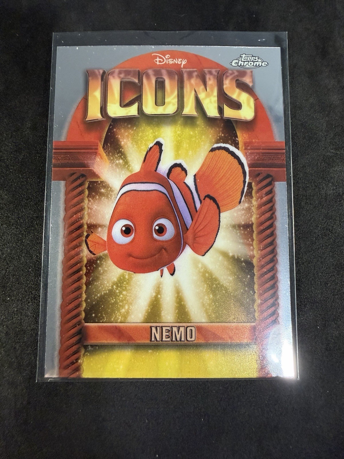 Nemo 2025 Topps Chrome Disney #43 Mickey Mouse Logo Refractor /28