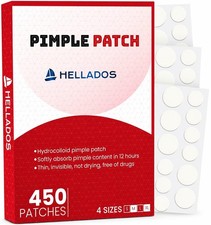 450 Pimple Patches For Face, 4 Size Acne Patches, Hydrocolloid Zit Patches, B...