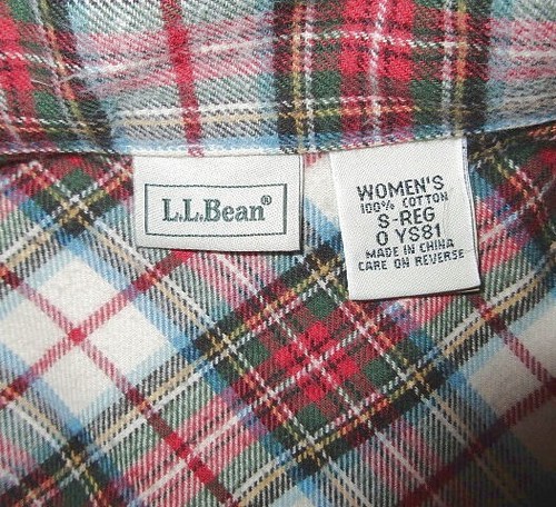 LL Bean Flannel Nightgown Size S Midi Long Sleeves Prairie Cabincore Granny - Picture 4 of 8