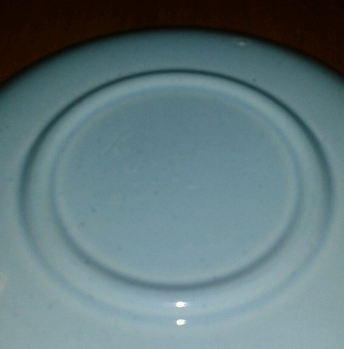 Russel Wright American Modern Glacier Blue Saucer Pair Near Mint - Picture 6 of 8