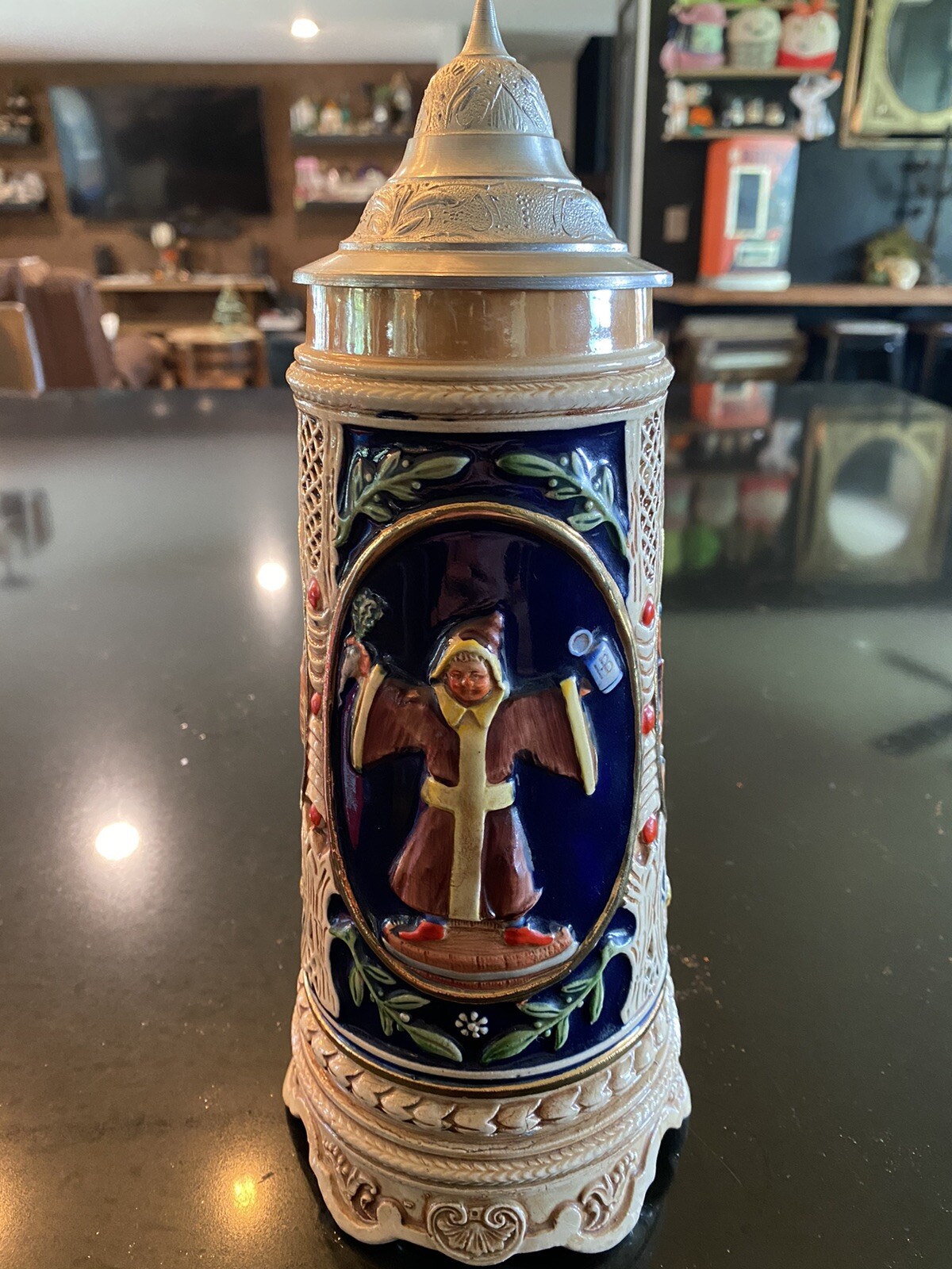 Thorens Movement Switzerland Vintage Beer Stein Music Box eBay