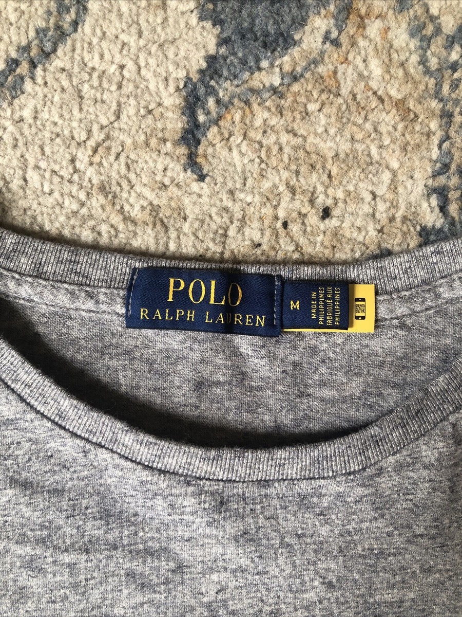 Polo Country T-shirt Size M Gray Sportsman Terrain Long Sleeve | eBay