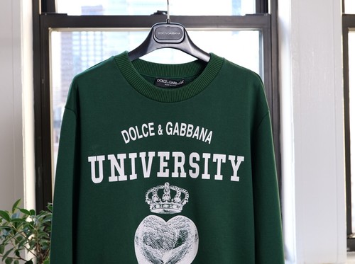 Dolce & Gabbana Green University of Love "15" Heart Sweatshirt (Size S, IT46) - Picture 3 of 8