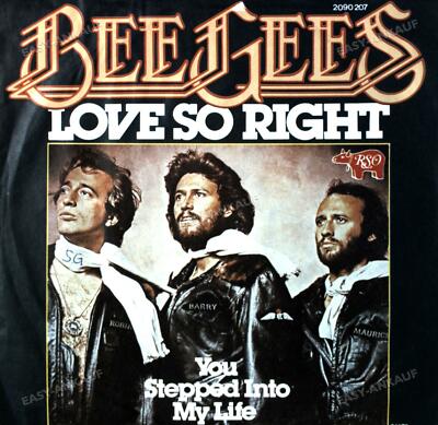 Bee Gees - Love So Right / You Stepped Into My Life 7in (VG/VG) .