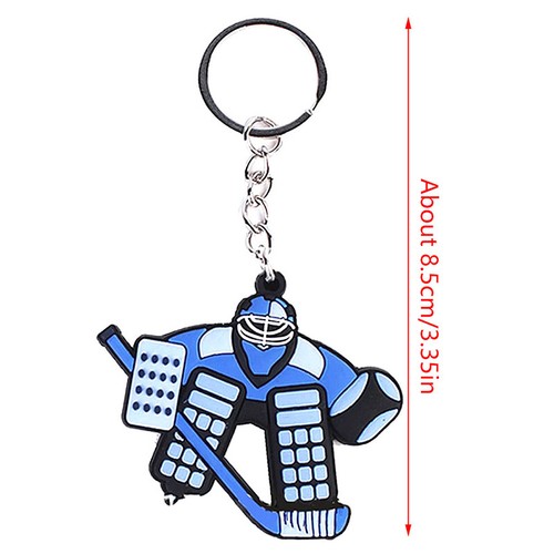 Sports Hockey Keychain Ice Hockey Key Ring Gifts Pendant Car Key Chain Souve-jy - Photo 3/19