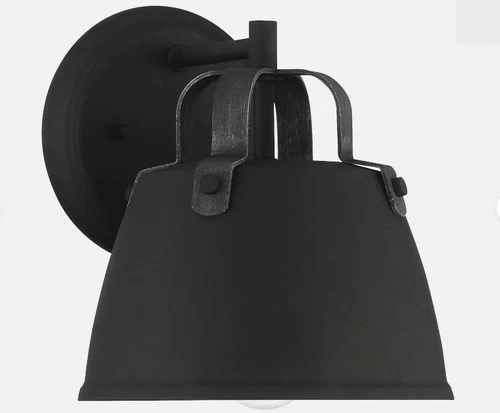 Outdoor Wall Lantern Designers Fountain D264M-8EW-BK Albany Light 9 inch Black - Picture 1 of 8