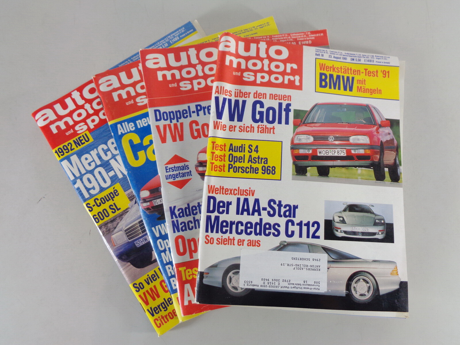 Reviews / Magazines about the VW Golf 3 / III + Cabrio from 02/1991 - 09/1991