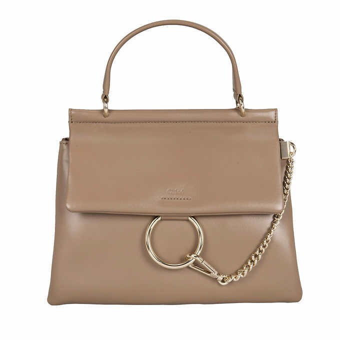 Chloe フェイミティアムショルタハック CHC21AS412F17 001 Chloe Medium Faye Top Handle Bag, DESERT TAUPE