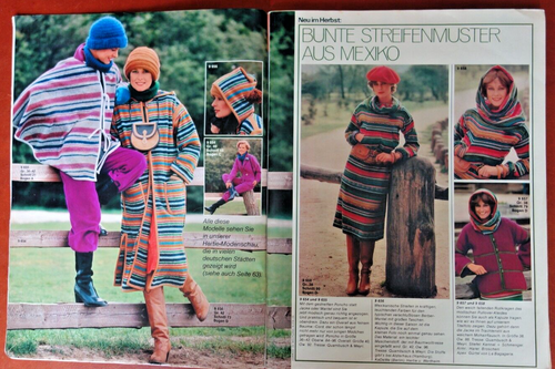 Neue Mode Sep 1975 German Fashion Sewing Knitting Patterns Serbo Croatian Insert - Picture 6 of 24