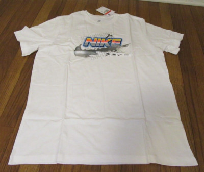 Nike Sportswear Racing Tee T-Shirt Size Large White Brand New NWT Free U.S. S&H