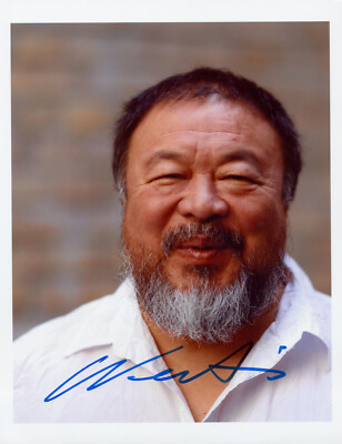 AI WEIWEI Signiertes Foto - Chinesischer Künstler Exzessivismus / Aktivist Preprint