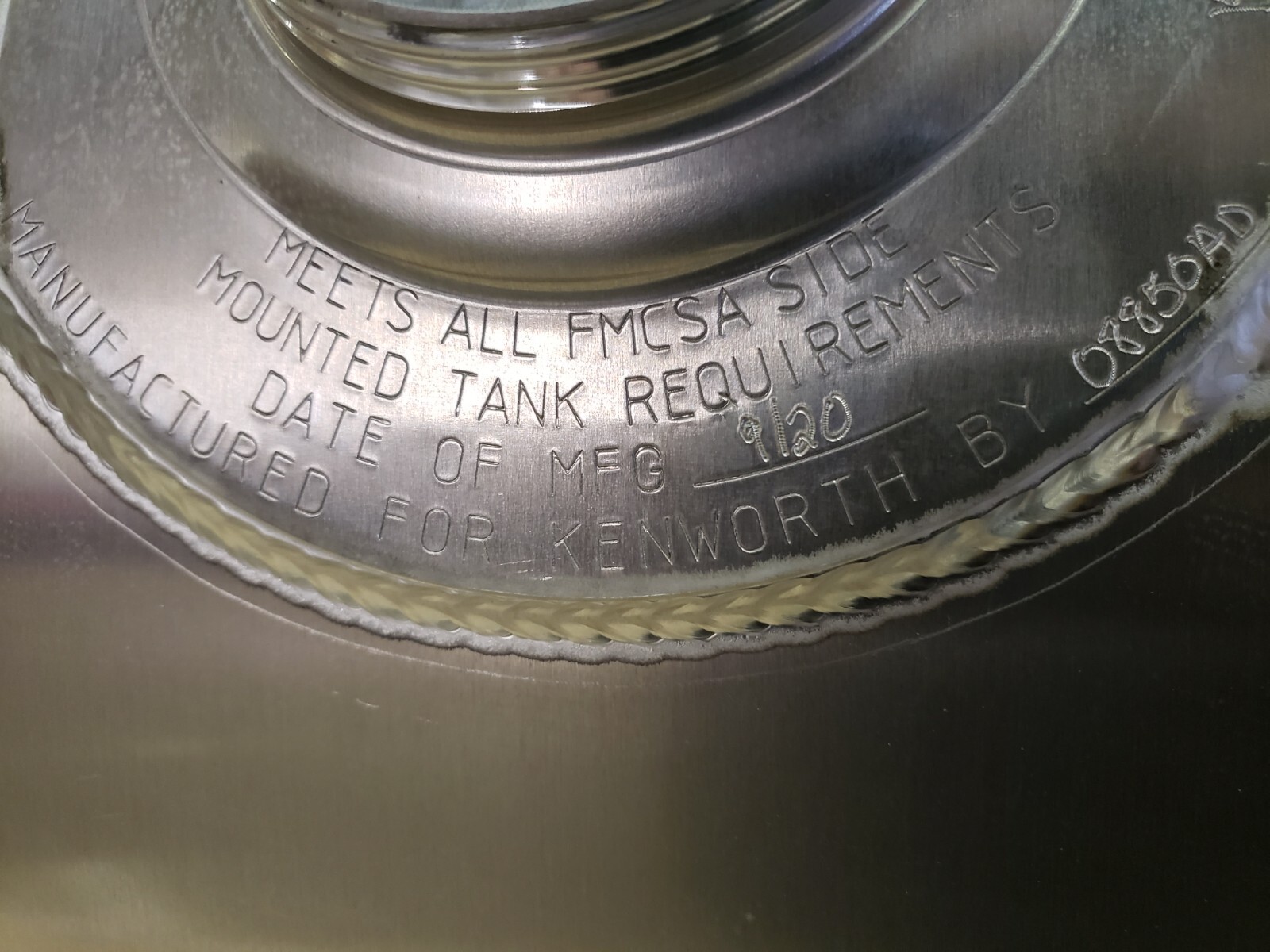 *NEW GENUINE PACCAR KENWORTH POLISHED ALUMINUM FUEL TANK 24.5" 120 GAL CAPACITY eBay