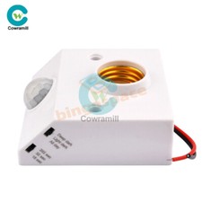 AC110-240V Infrared IR PIR Motion Sensor Lamp Holder Socket Light Bulb E27 Base