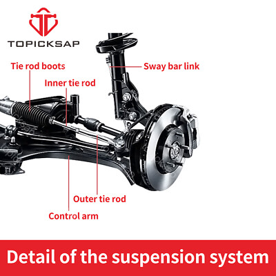 Rear Control Arm Lateral Link Sway Bar Suspension Kit Set