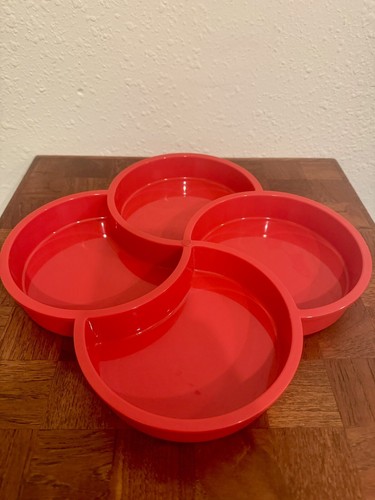 Vintage DANSK Denmark GUNNAR CYREN MELAMINE SERVING Tray MCM Red Mid Century - Picture 1 of 7