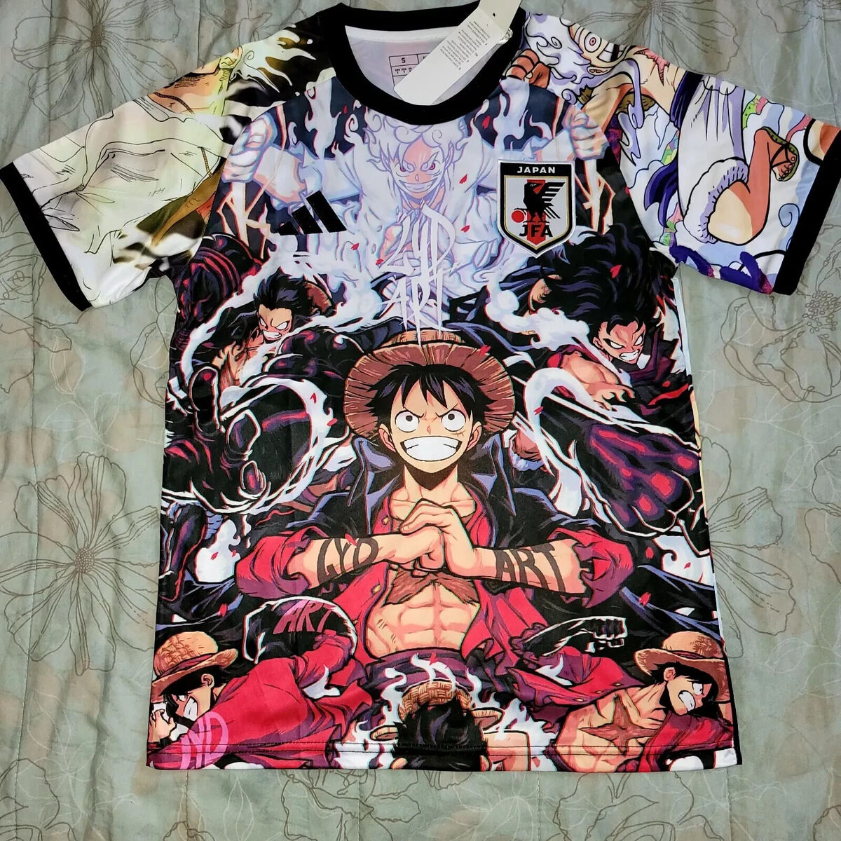 Japan Soccer Jersey Anime One Piece Luffy Special Concept Japan Soccer Jersey Anime One Piece Luffy Special Concept